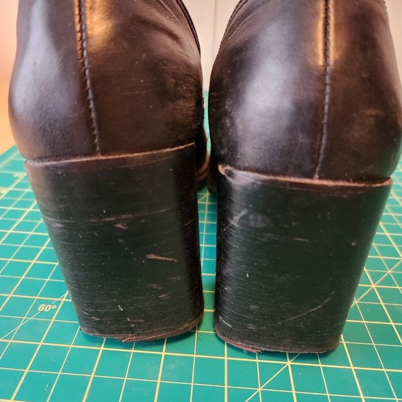 Transit black leather heeled loafers - Picture 7 of 7